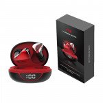 Wholesale TWS Stereo 9D Sound True Wireless Earbuds Touch Control Bluetooth Wireless Headset P68 (Black-Red)